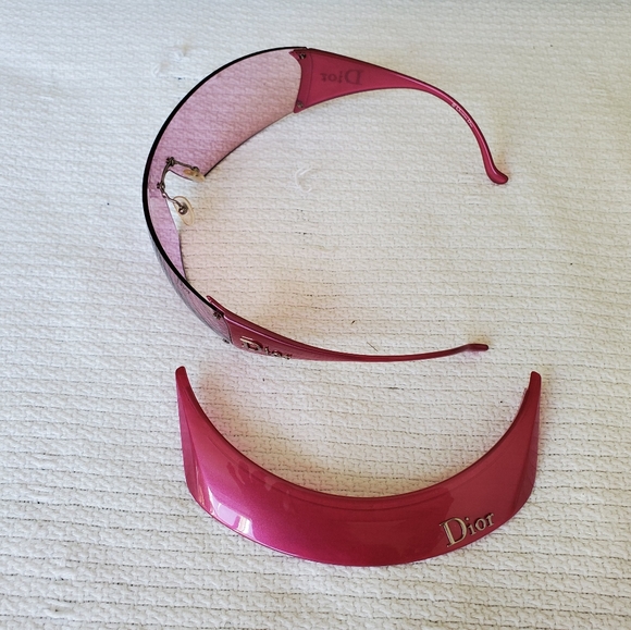 SOLD!! Vintage Christian Dior Pink Sunglasses NWOT - Picture 3 of 14